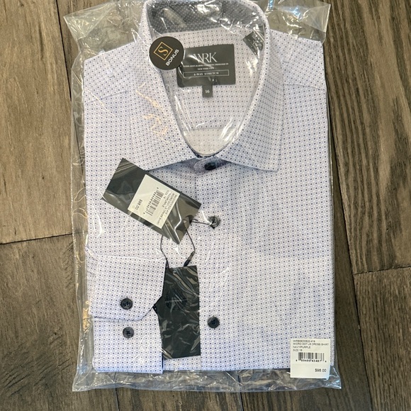 WRK Men's Light Blue Dress Shirt - Picture 1 of 4
